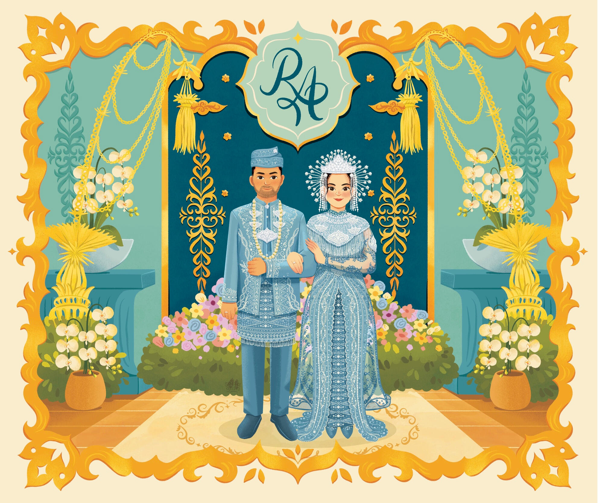 Couple Full Body + Detailed Background